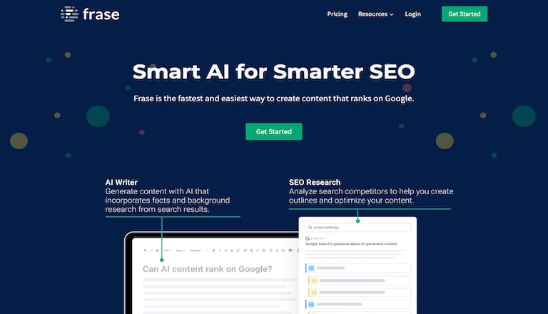 Frase.io AI Tools for Content